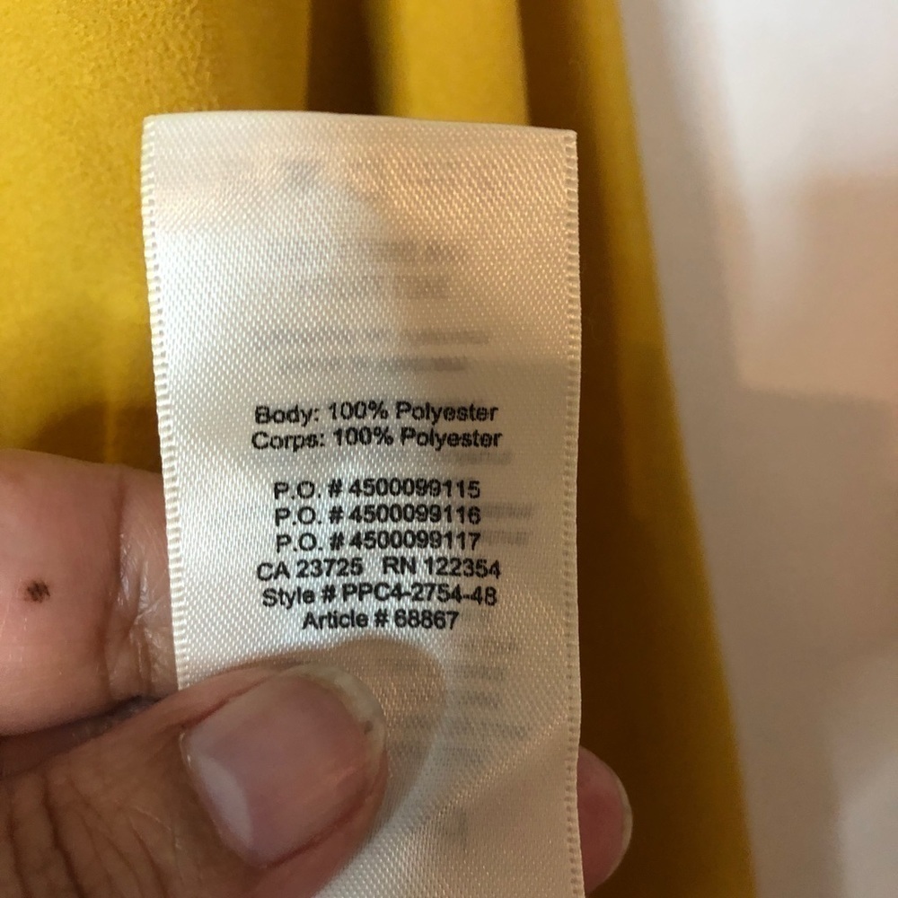Aritzia Wilfred Reign blouse in mustard,size XS - Picture 6 of 11